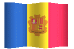 animated clipart Andorran flag