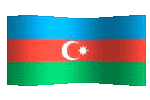 animated clipart Azerbaijani flag