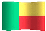 animated clipart Beninese flag