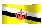 animated clipart Bruneian flag
