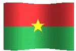 animated clipart Burkina flag