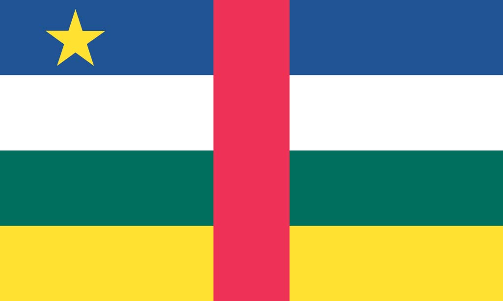 Central African Republic flag background
