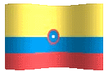 animated clipart Colombian flag
