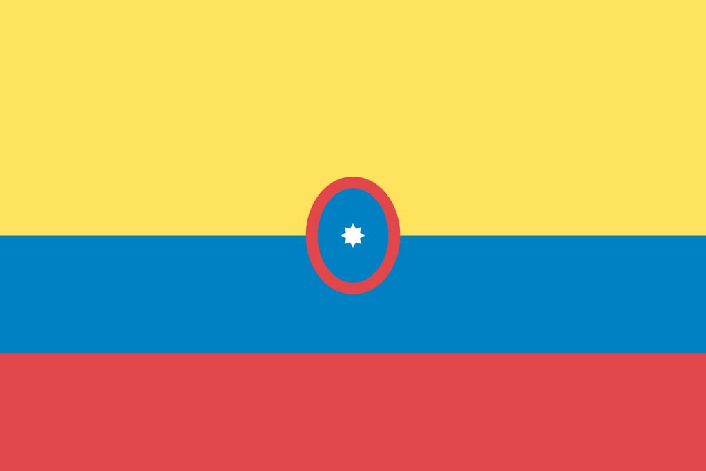 Columbia flag background
