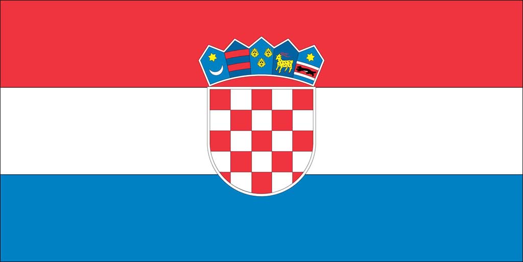 Croatia flag background