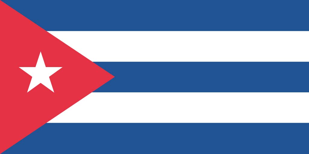 Cuba flag background