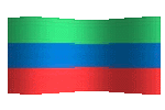 daghestan flag waving graphic