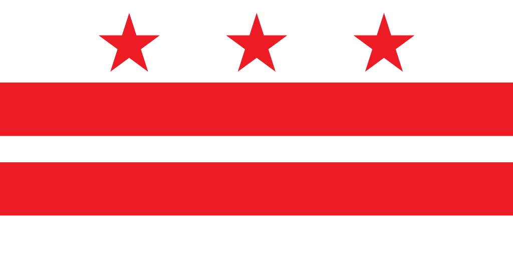 Washington D.C. flag background