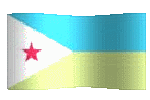 animated clipart Djiboutian flag