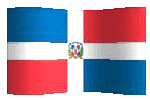 animated clipart Dominican Republic flag