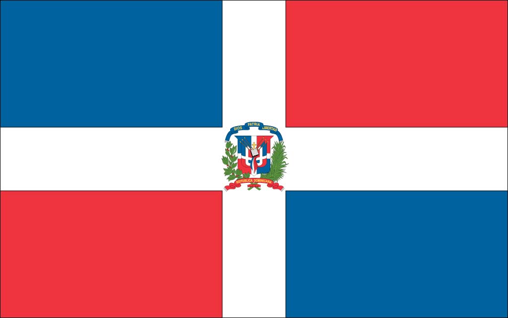 Dominican Republic flag background