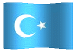 animated clipart Eastern Turkistan flag