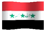 animated clipart Iraqi flag