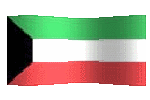 animated clip art Kuwaiti flag