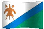 animated clip art Lesotho flag