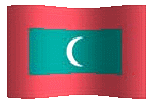 animated clip art Maldivian flag