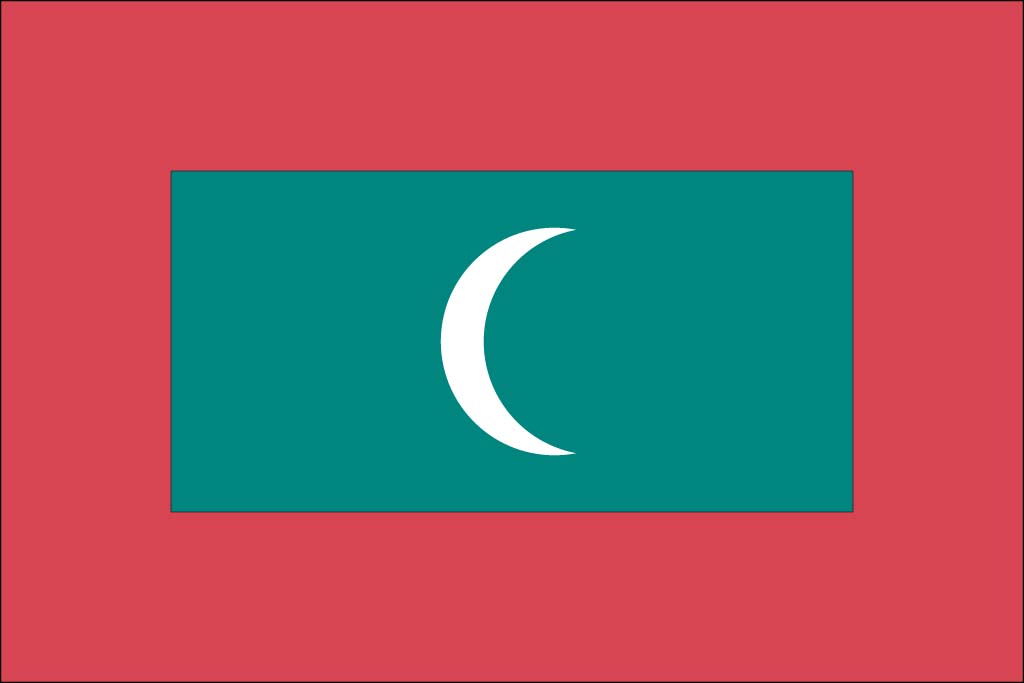 Maldives flag wallpaper
