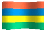 animated clip art Mauritian flag