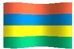 mauritius flag waving clipart