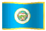 animated clip art Minnesota flag