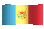 animated clip art Moldovan flag