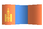 mongolia flag waving clipart