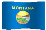 montana flag waving clipart