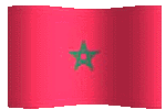 animated clip art Moroccan flag