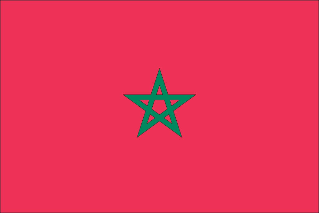 Morocco flag background