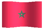 morocco flag waving clipart