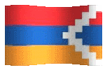 nagorno karabakh flag waving clipart