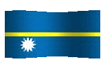 animated clip art Nauruan flag