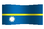 nauru flag waving clipart