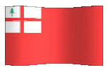 new england flag waving clipart