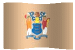 new jersey flag waving clipart