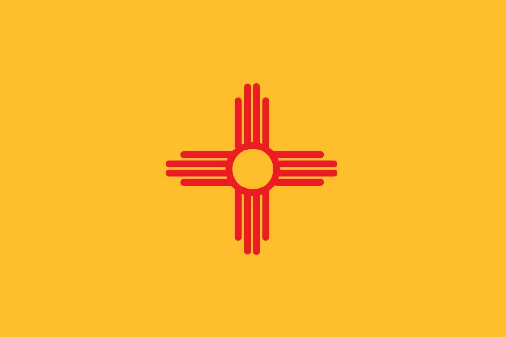 New Mexico flag background
