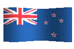 animated clip art New Zealand flag