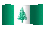 norfolk island flag waving clipart