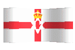 north ireland flag waving clipart