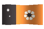 Northern Territory flag waving clipart