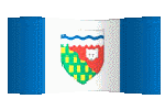 animated clip art Northwest Territories flag