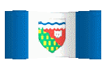 northwest territories flag waving clipart