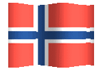 norway flag waving clipart