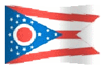 ohio flag waving clipart