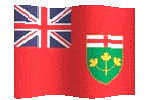 animated clip art Ontario flag