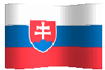 animated clip art Slovak flag