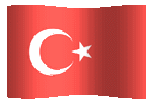 animated clip art Turkish flag