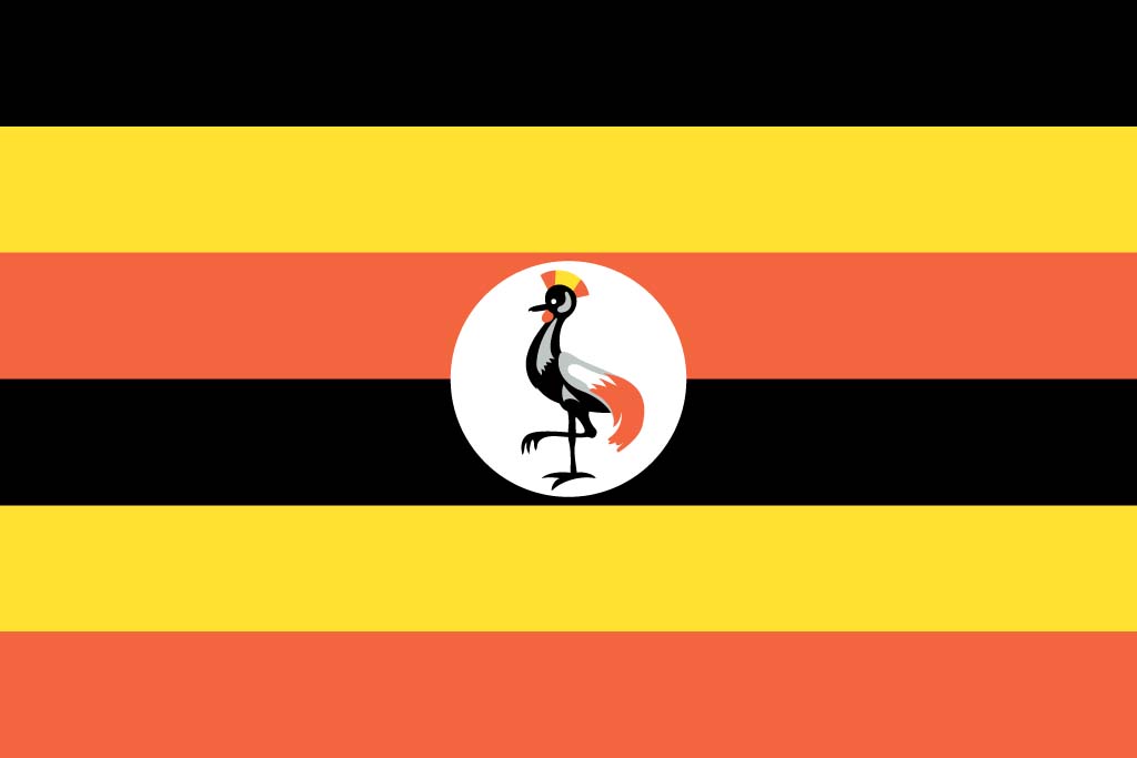 Uganda flag screensaver