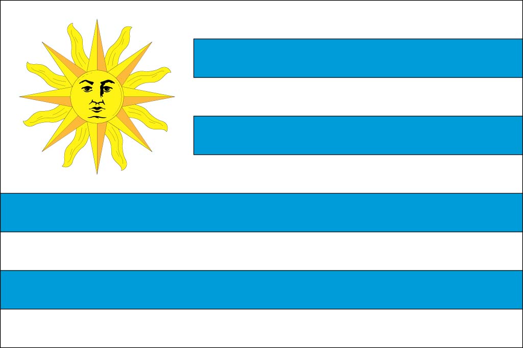 Uruguay flag screensaver
