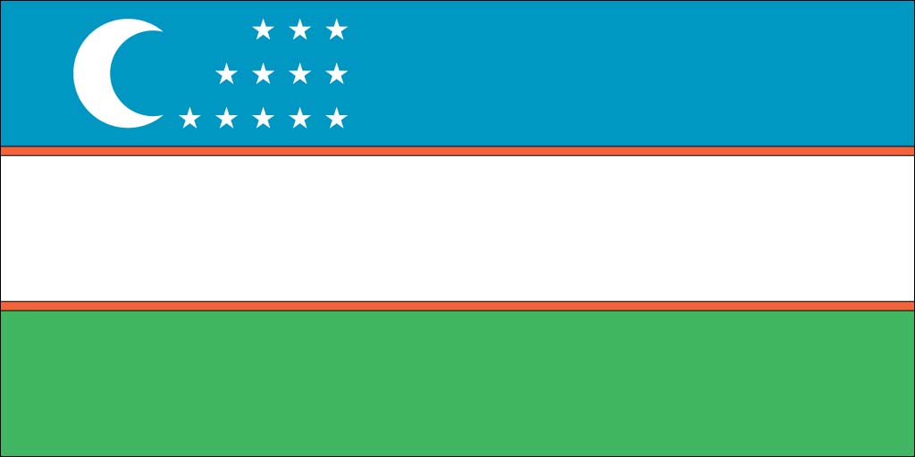 Uzbekistan flag screensaver